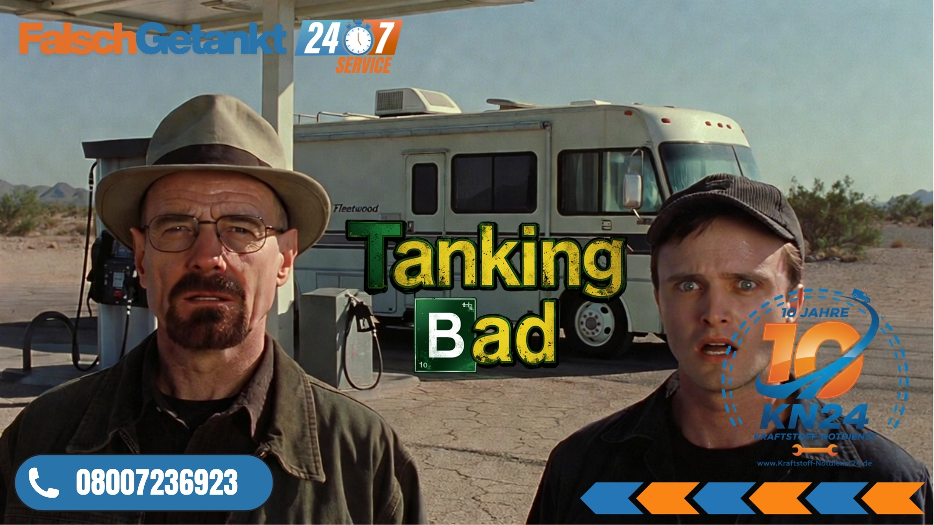 🧪 BREAKING BAD AN DER ZAPFSÄULE: „Yo, Mr. White! Wir haben falsch getankt!“ 📞 08007236923 🛠️