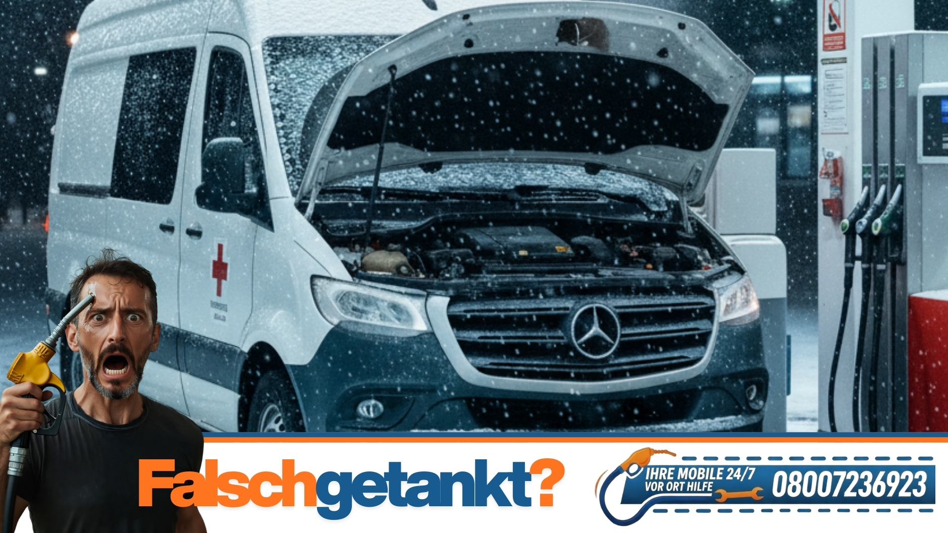 ⛽ Falsch getankt in Rothenburg ob der Tauber? 24h Soforthilfe vor Ort 📞 08007236923