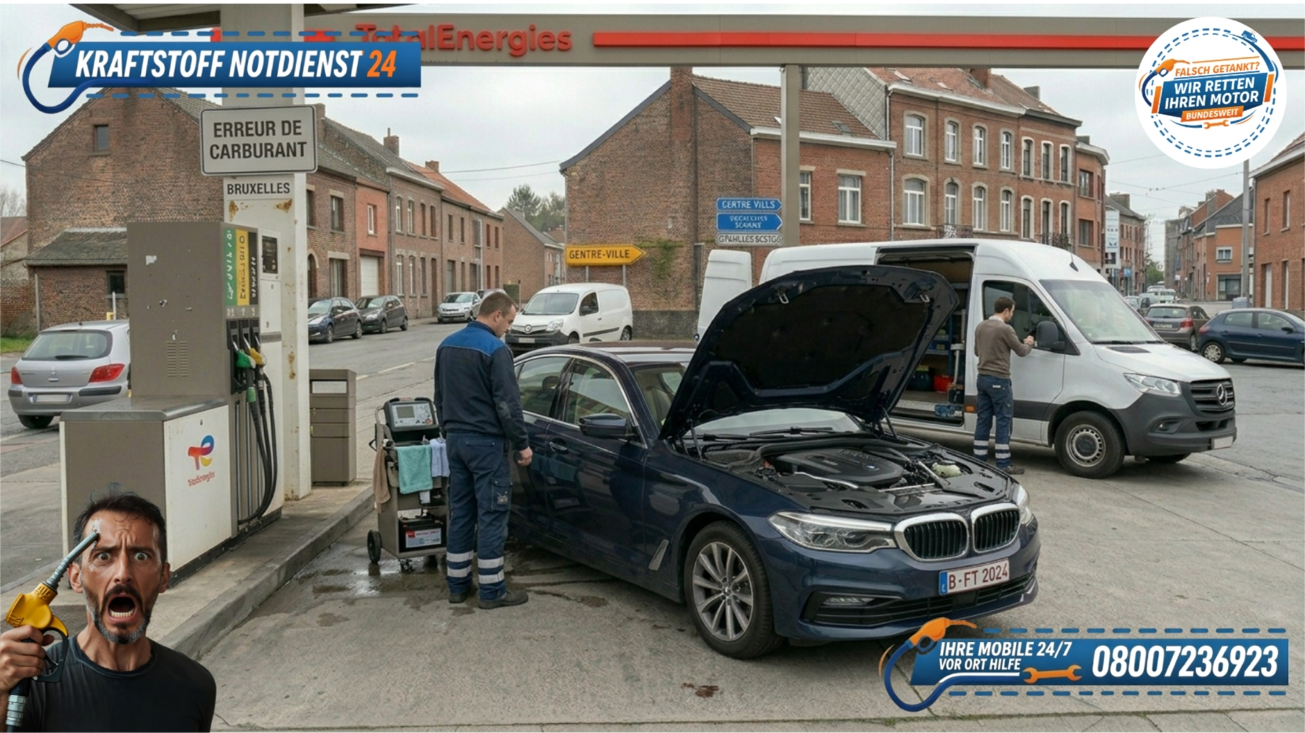 🇧🇪 Falsch getankt in Belgien? So retten Sie Ihren Motor