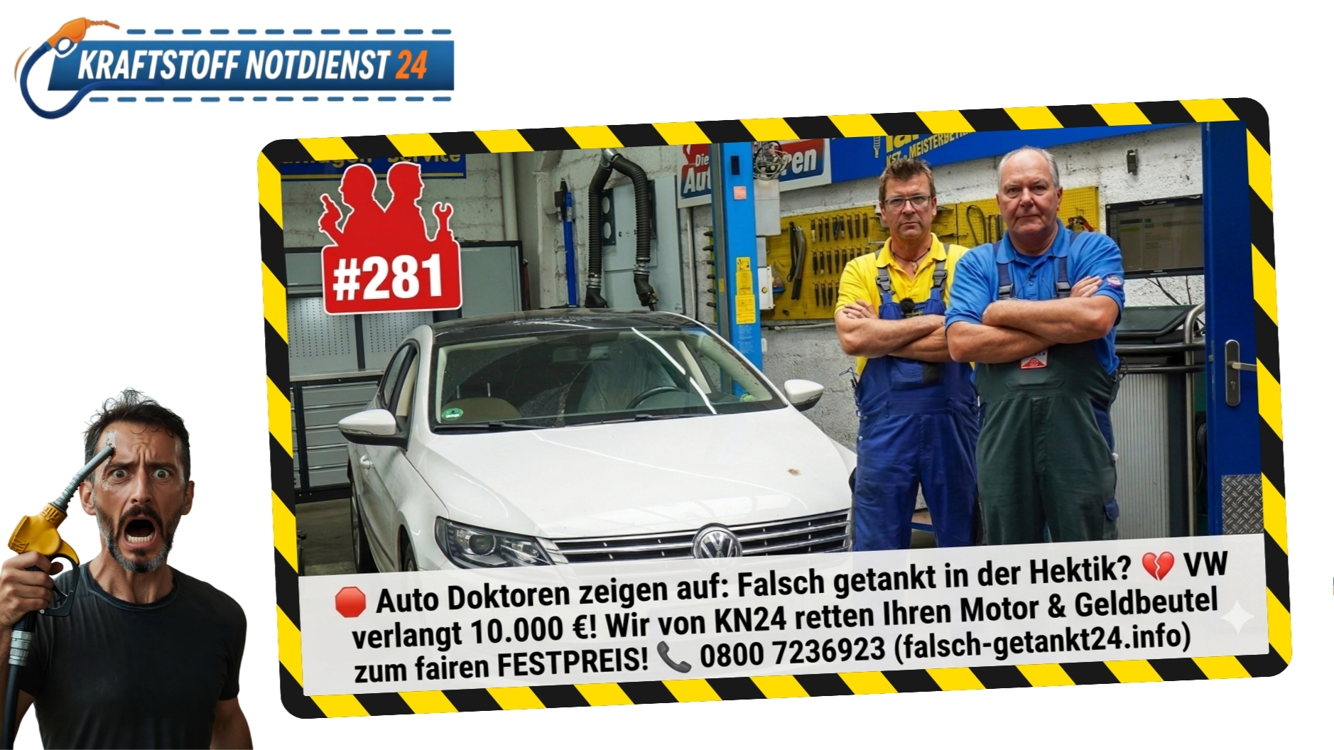 🛑 10.000 € Kostenvoranschlag für einen VW Passat? Ein Lehrstück über Fehlbetankungen! 📞 0800 7236923