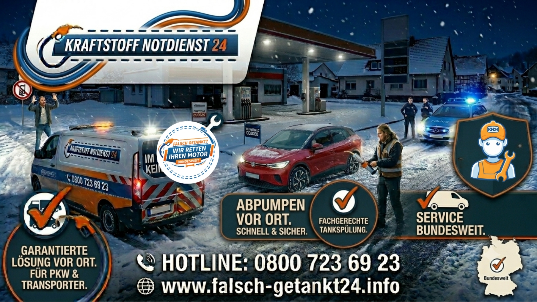 ⛽ Die Falschtanker-Story: Wenn das Abpumpen im Winter zum Polizei-Krimi wird  📞 08007236923