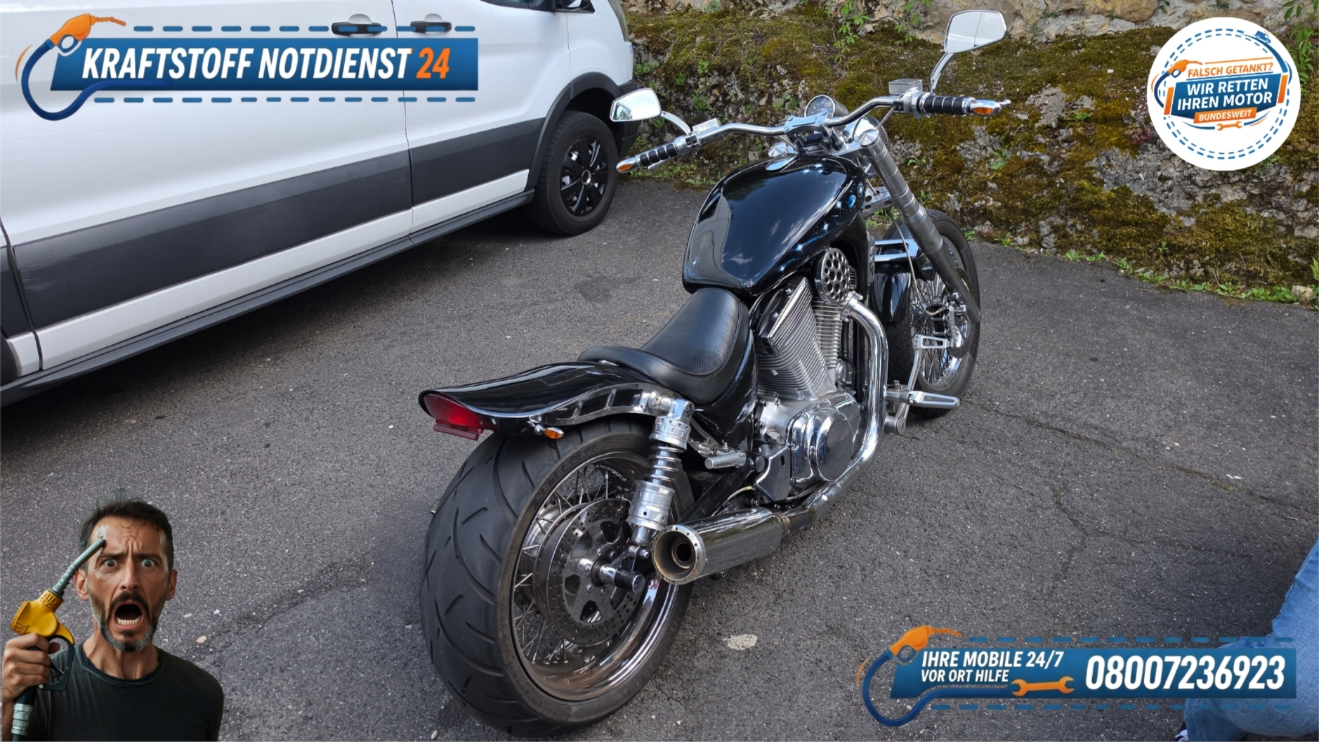 🏍️ Suzuki Intruder: Falsch getankt in Sulzbach-Rosenberg? 📞 08007236923